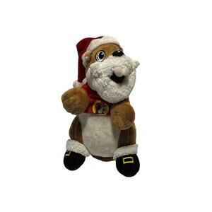 2021 Jagg Buc-cee Beaver Santa Claus Christmas Stuffed Plush 10” Buccees
